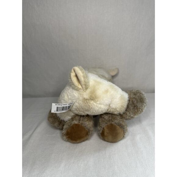 Fuzzy Lamb Llama Off White Stuffed Animal, Tan Plush 12” Tall - Picture 7 of 10